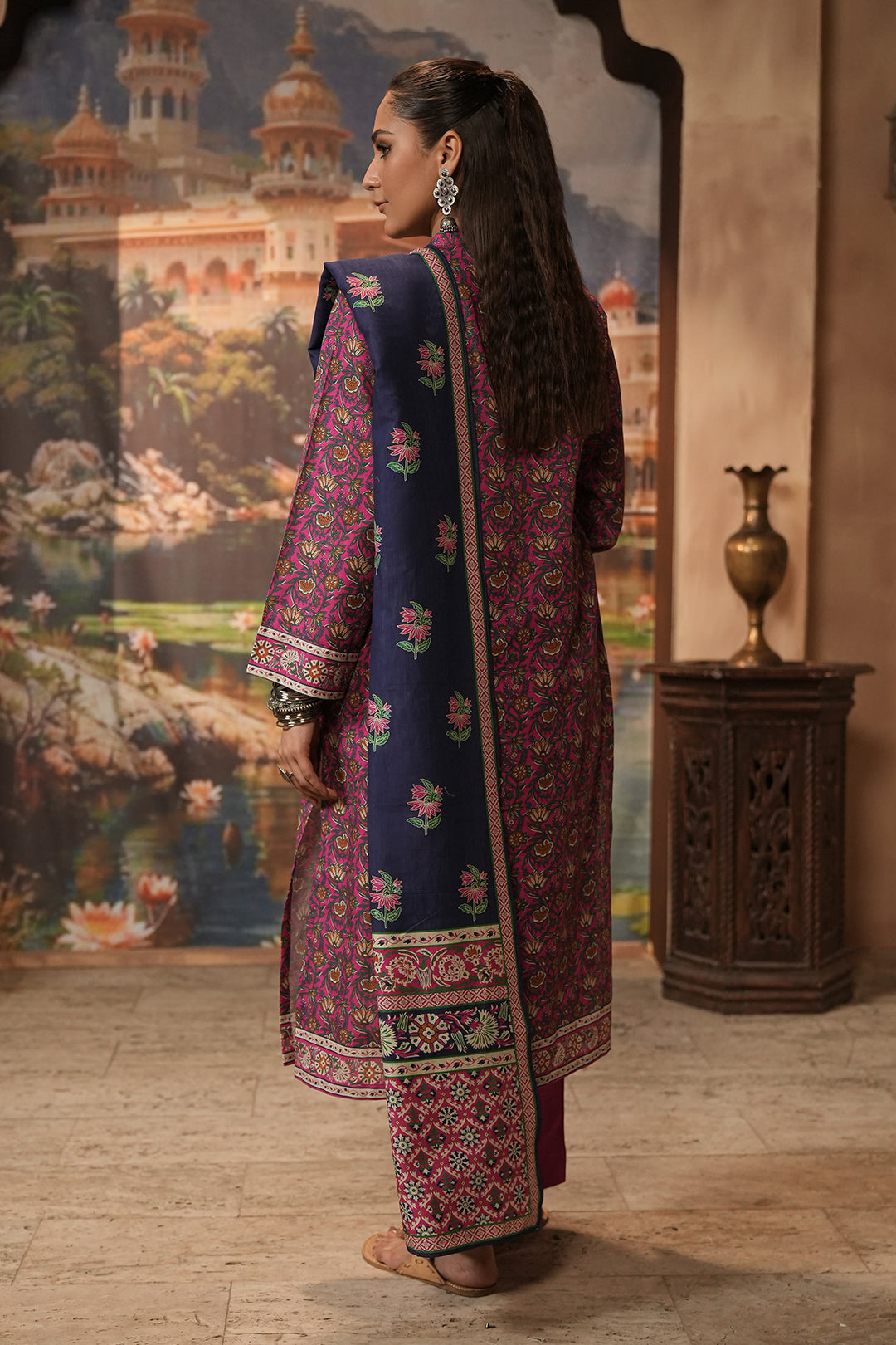 Zellbury | Unstitched 3 Piece Khaddar | Shirt Shalwar Dupatta - 0357 - House Of Hania