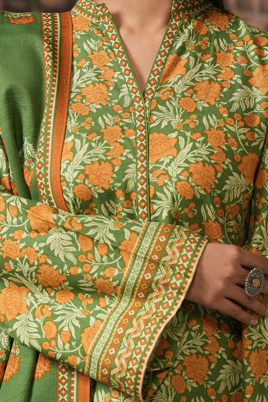 Zellbury | Unstitched 3 Piece Khaddar | Shirt Shalwar Dupatta - 0358 - House Of Hania