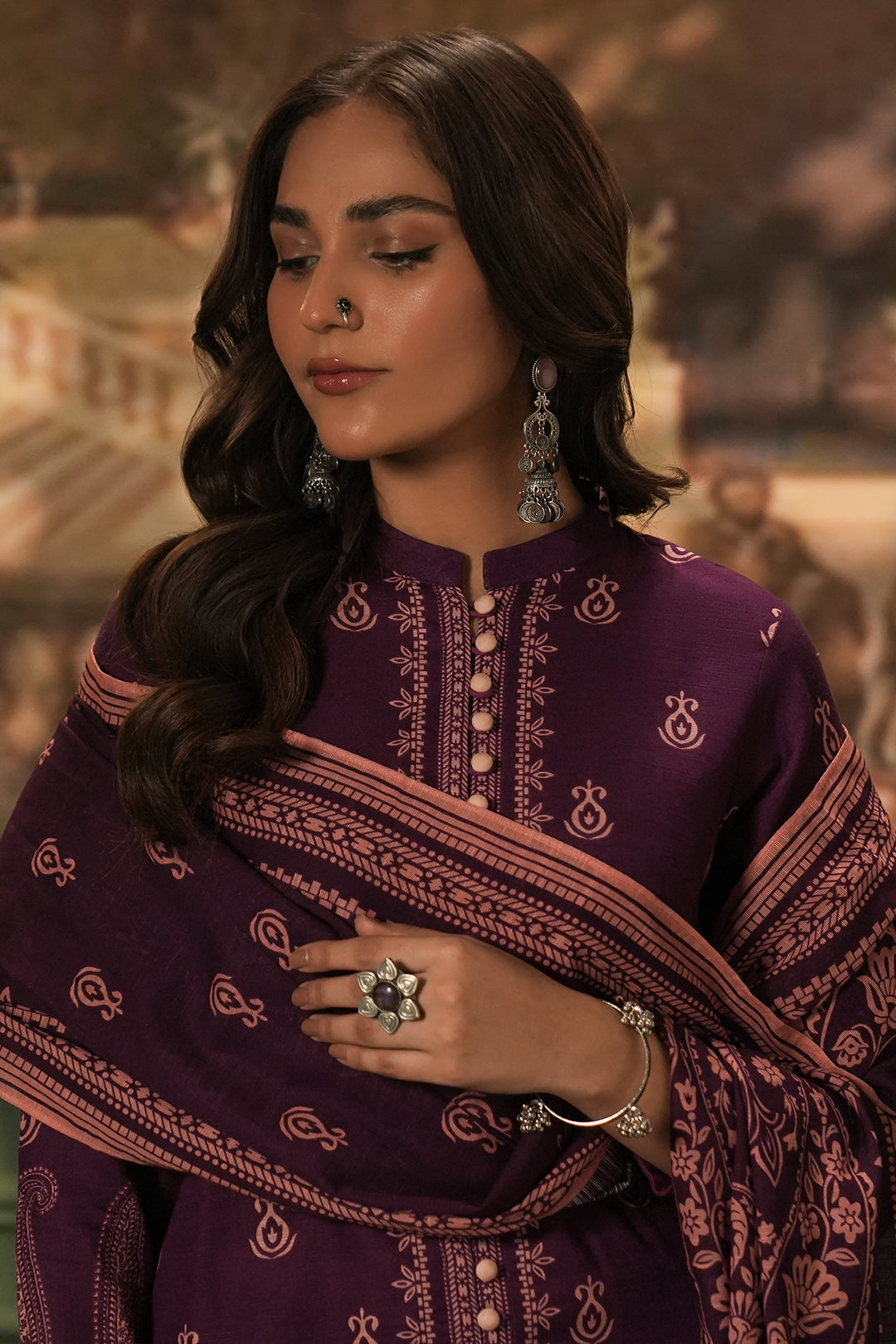 Zellbury | Unstitched 3 Piece Khaddar | Shirt Shalwar Dupatta - 0360 - House Of Hania