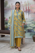 Zellbury | Unstitched 3 Piece Khaddar | Shirt Shalwar Dupatta - 0365 - House Of Hania