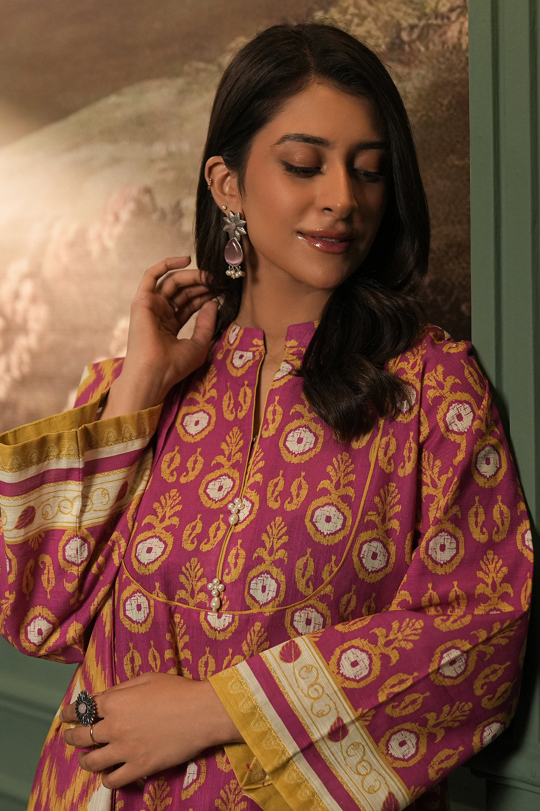 Zellbury | Unstitched 3 Piece Khaddar | Shirt Shalwar Dupatta - 0367 - House Of Hania