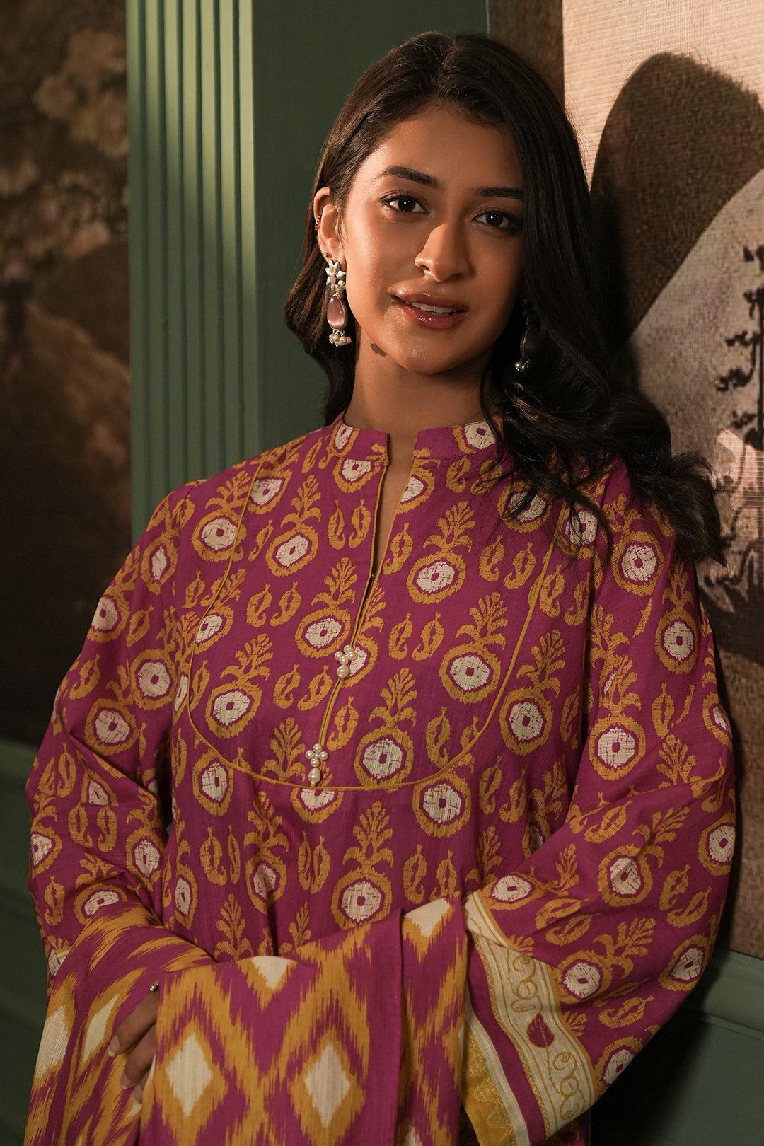 Zellbury | Unstitched 3 Piece Khaddar | Shirt Shalwar Dupatta - 0367 - House Of Hania