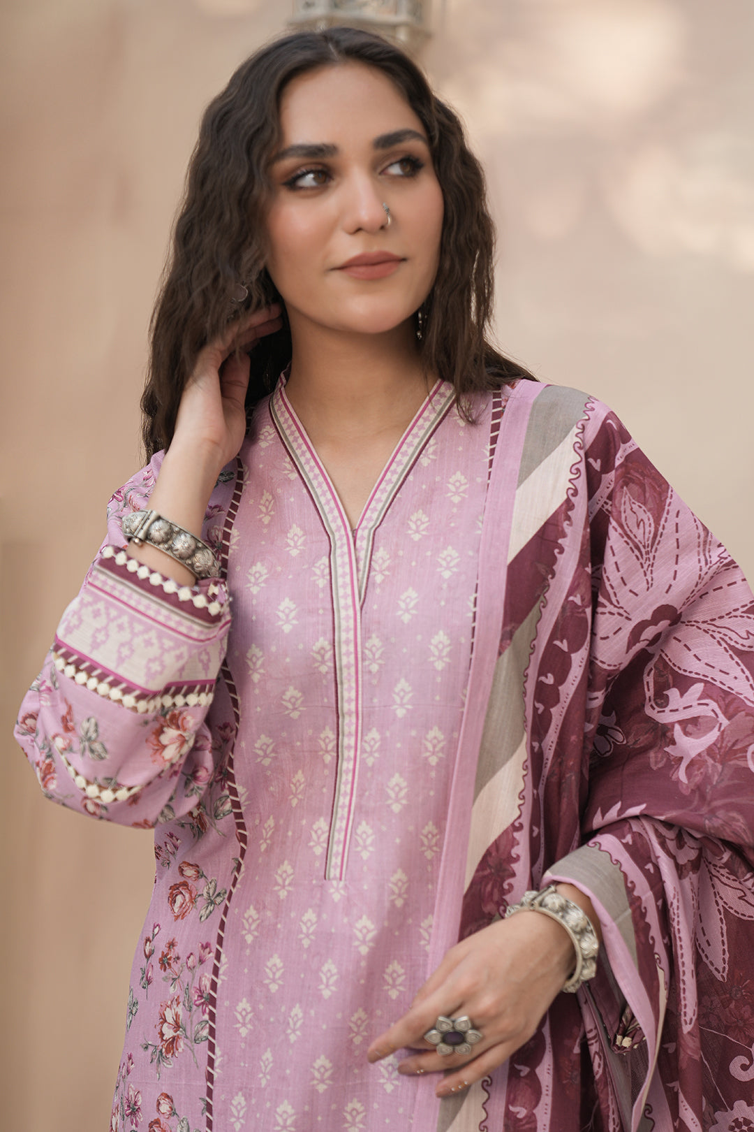 Zellbury | Unstitched 3 Piece Khaddar | Shirt Shalwar Dupatta - 0369 - House Of Hania
