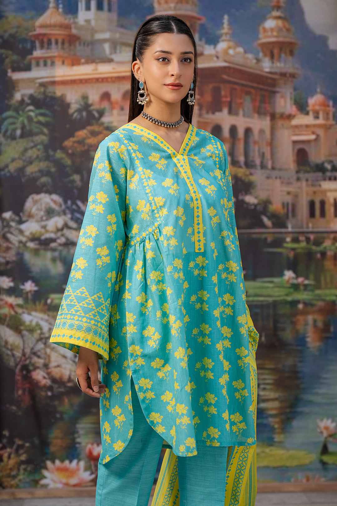 Zellbury | Unstitched 3 Piece Khaddar | Shirt Shalwar Dupatta - 0370 - House Of Hania