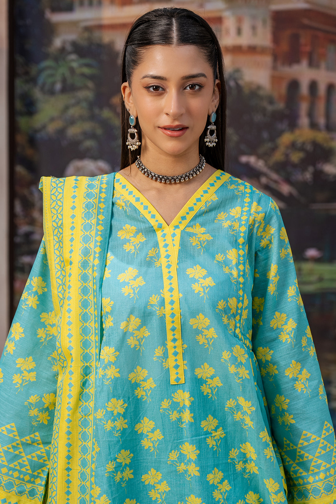 Zellbury | Unstitched 3 Piece Khaddar | Shirt Shalwar Dupatta - 0370 - House Of Hania