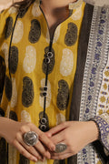 Zellbury | Unstitched 3 Piece Khaddar | Shirt Shalwar Dupatta - 0371 - House Of Hania