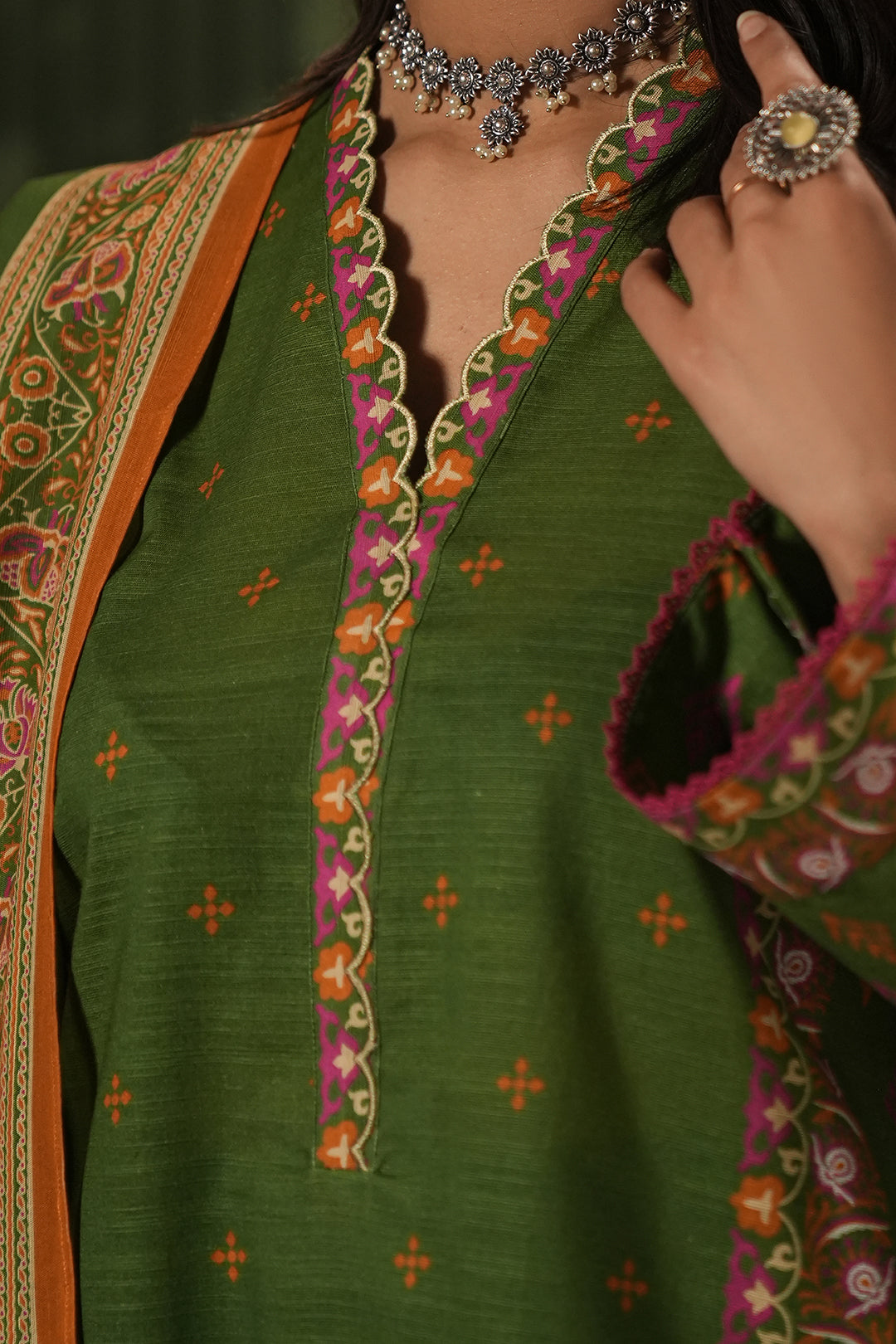 Zellbury | Unstitched 3 Piece Khaddar | Shirt Shalwar Dupatta - 0386 - House Of Hania