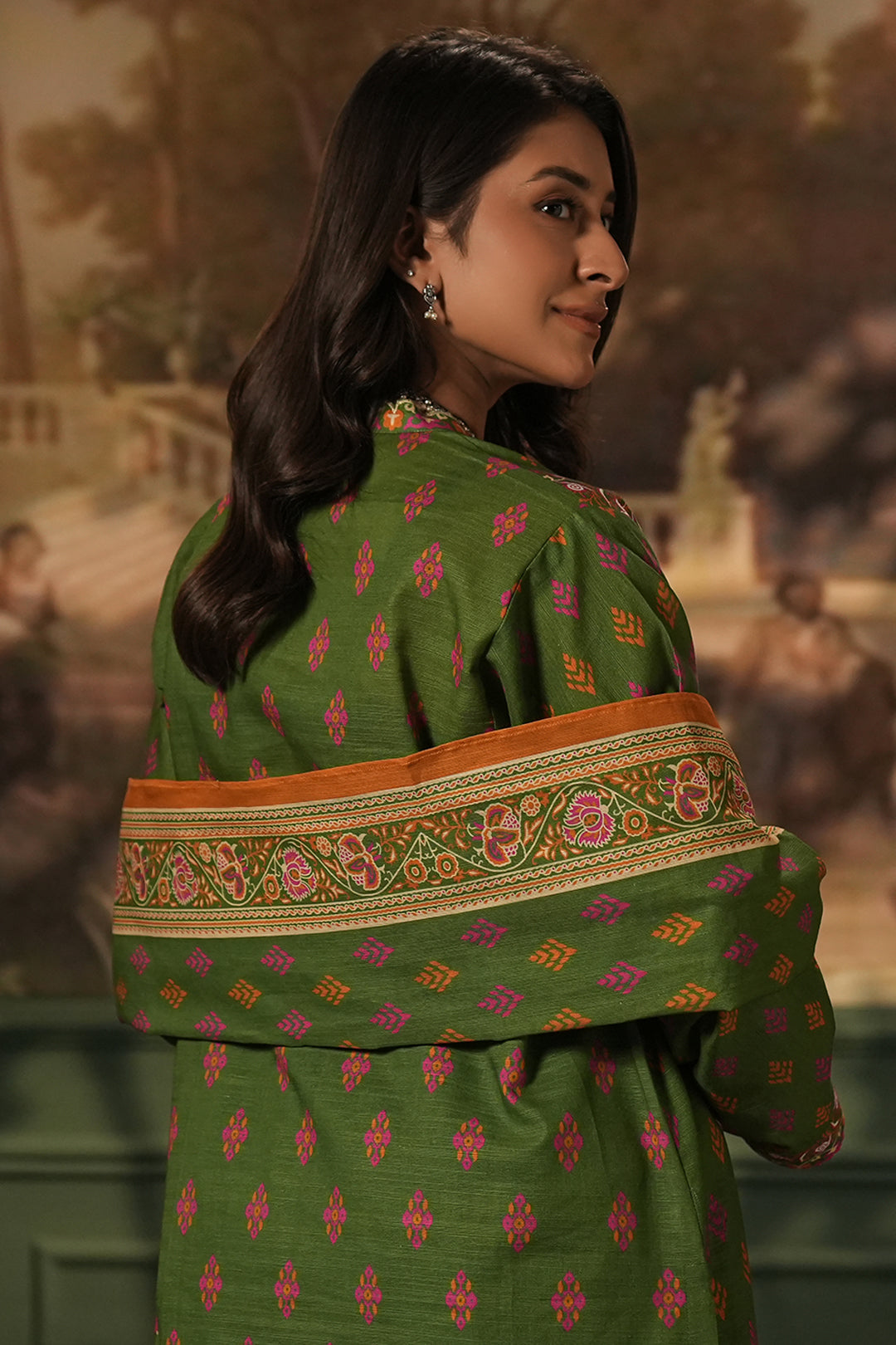 Zellbury | Unstitched 3 Piece Khaddar | Shirt Shalwar Dupatta - 0386 - House Of Hania