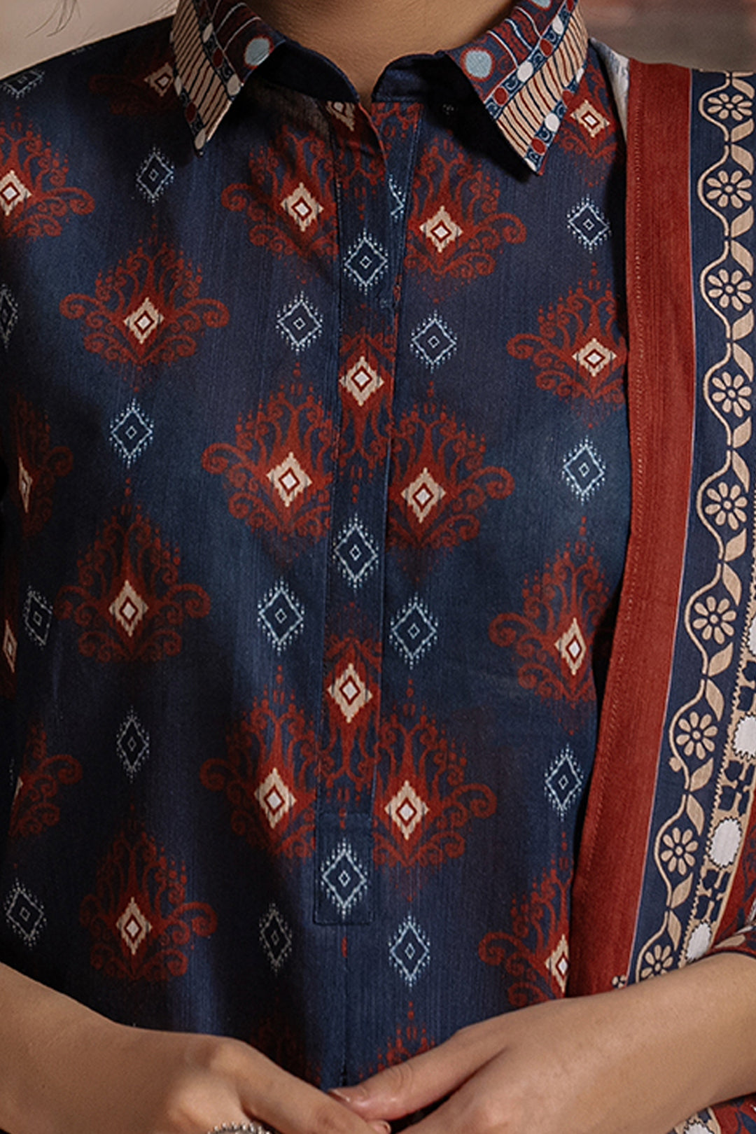 Zellbury | Unstitched 3 Piece Khaddar | Shirt Shalwar Dupatta - 0387 - House Of Hania