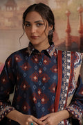 Zellbury | Unstitched 3 Piece Khaddar | Shirt Shalwar Dupatta - 0387 - House Of Hania