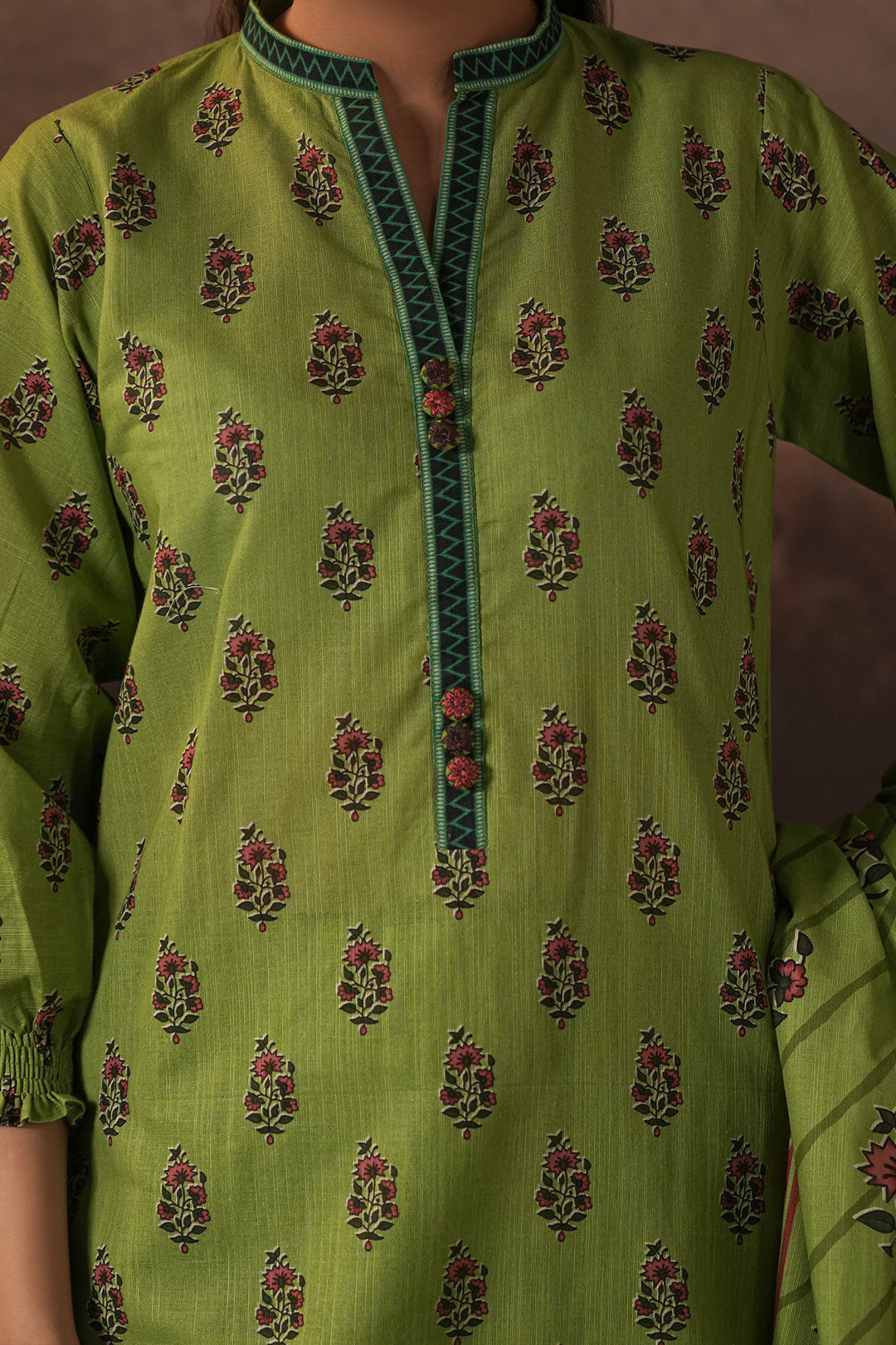 Zellbury | Unstitched 3 Piece Khaddar | Shirt Shalwar Dupatta - 0388 - House Of Hania
