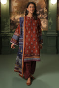 Zellbury | Unstitched 3 Piece Khaddar | Shirt Shalwar Dupatta - 0394 - House Of Hania
