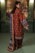 Zellbury | Unstitched 3 Piece Khaddar | Shirt Shalwar Dupatta - 0394 - House Of Hania