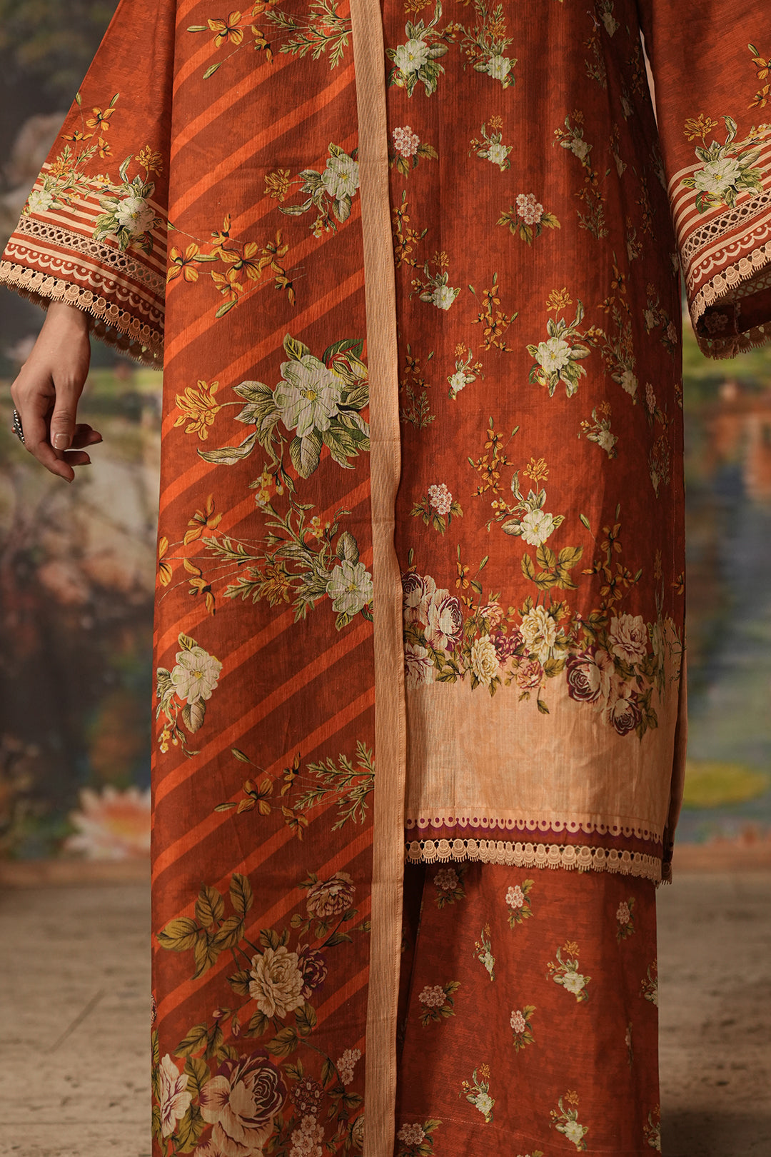 Zellbury | Unstitched 3 Piece Khaddar | Shirt Shalwar Dupatta - 0395 - House Of Hania