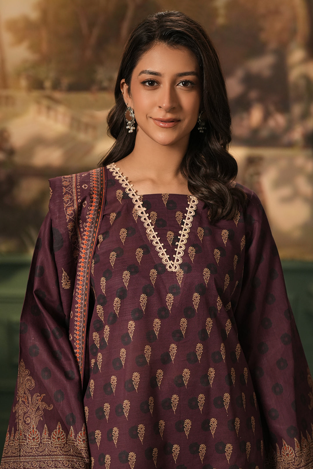 Zellbury | Unstitched 3 Piece Khaddar | Shirt Shalwar Dupatta - 0396 - House Of Hania