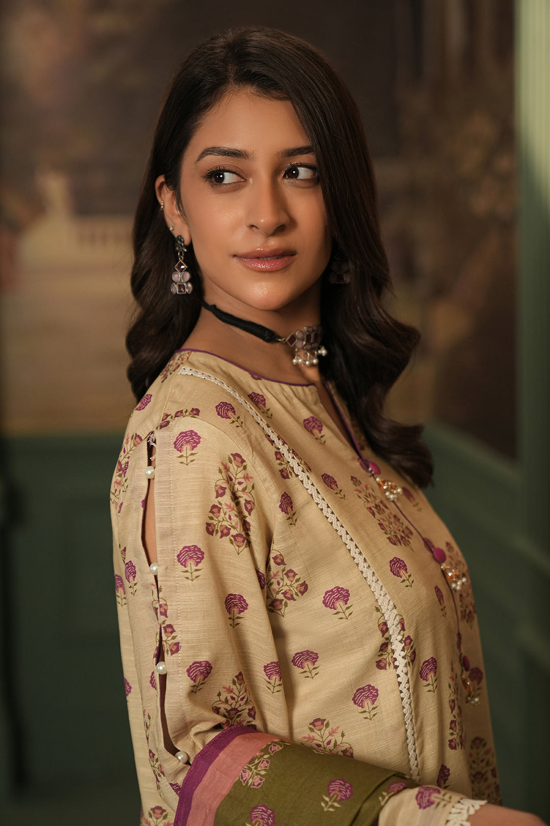 Zellbury | Unstitched 3 Piece Khaddar | Shirt Shalwar Dupatta - 0444 - House Of Hania