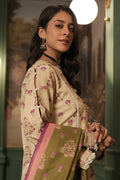 Zellbury | Unstitched 3 Piece Khaddar | Shirt Shalwar Dupatta - 0444 - House Of Hania