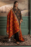 Zellbury | Unstitched 3 Piece Khaddar | Shirt Shalwar Dupatta - 0447 - House Of Hania