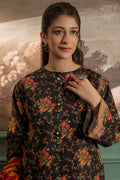 Zellbury | Unstitched 3 Piece Khaddar | Shirt Shalwar Dupatta - 0447 - House Of Hania