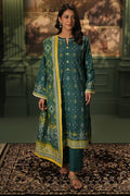 Zellbury | Unstitched 3 Piece Khaddar | Shirt Shalwar Dupatta - 0448 - House Of Hania