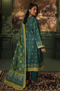 Zellbury | Unstitched 3 Piece Khaddar | Shirt Shalwar Dupatta - 0448 - House Of Hania