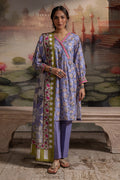 Zellbury | Unstitched 3 Piece Khaddar | Shirt Shalwar Dupatta - 0451 - House Of Hania