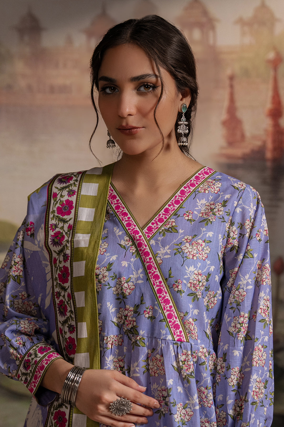 Zellbury | Unstitched 3 Piece Khaddar | Shirt Shalwar Dupatta - 0451 - House Of Hania