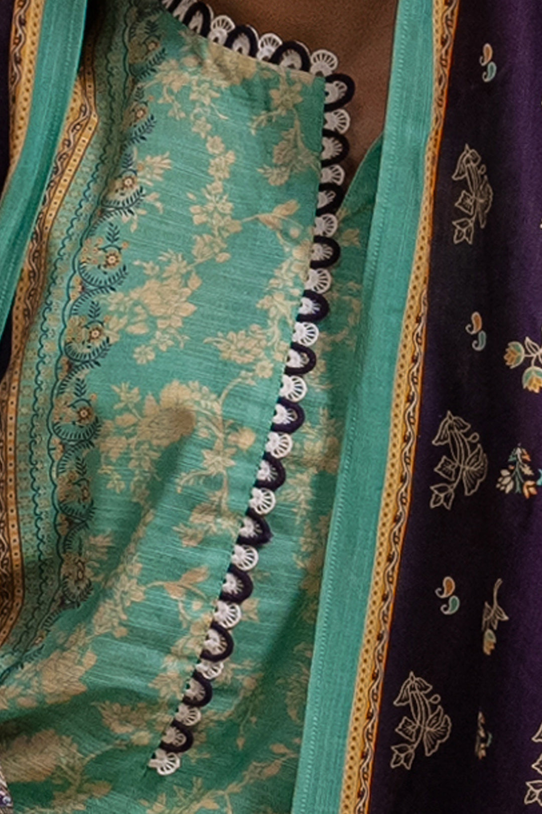 Zellbury | Unstitched 3 Piece Khaddar | Shirt Shalwar Dupatta - 0455 - House Of Hania