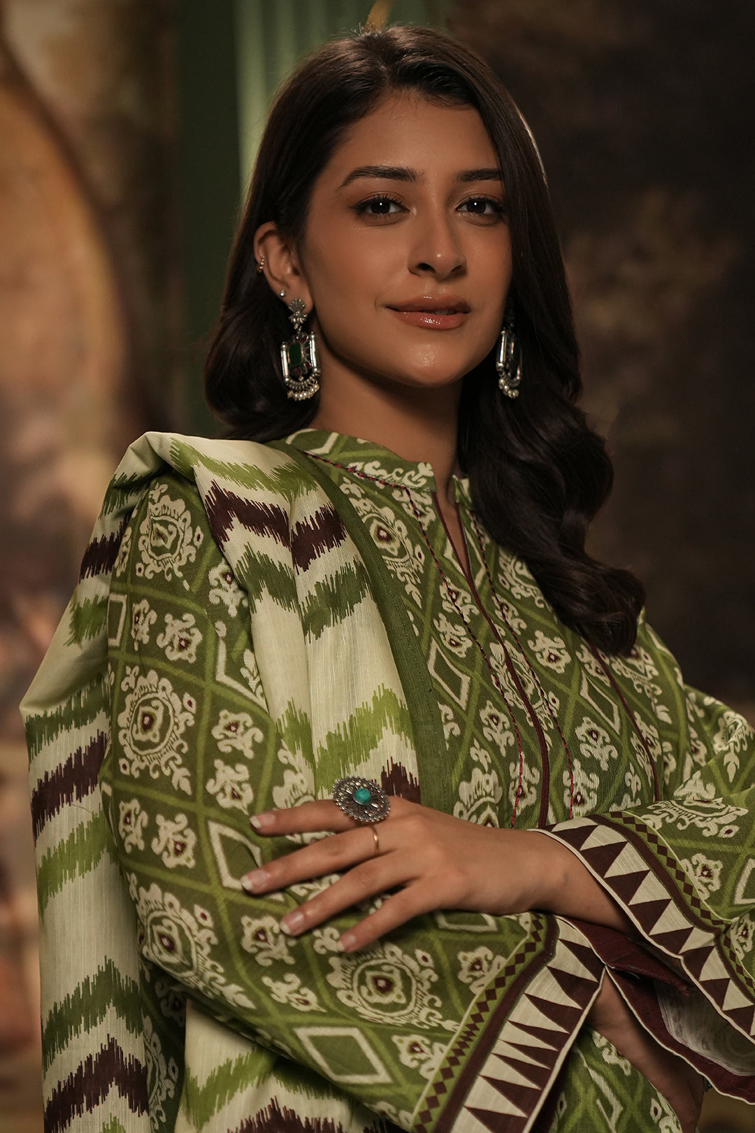 Zellbury | Unstitched 3 Piece Khaddar | Shirt Shalwar Dupatta - 0463 - House Of Hania