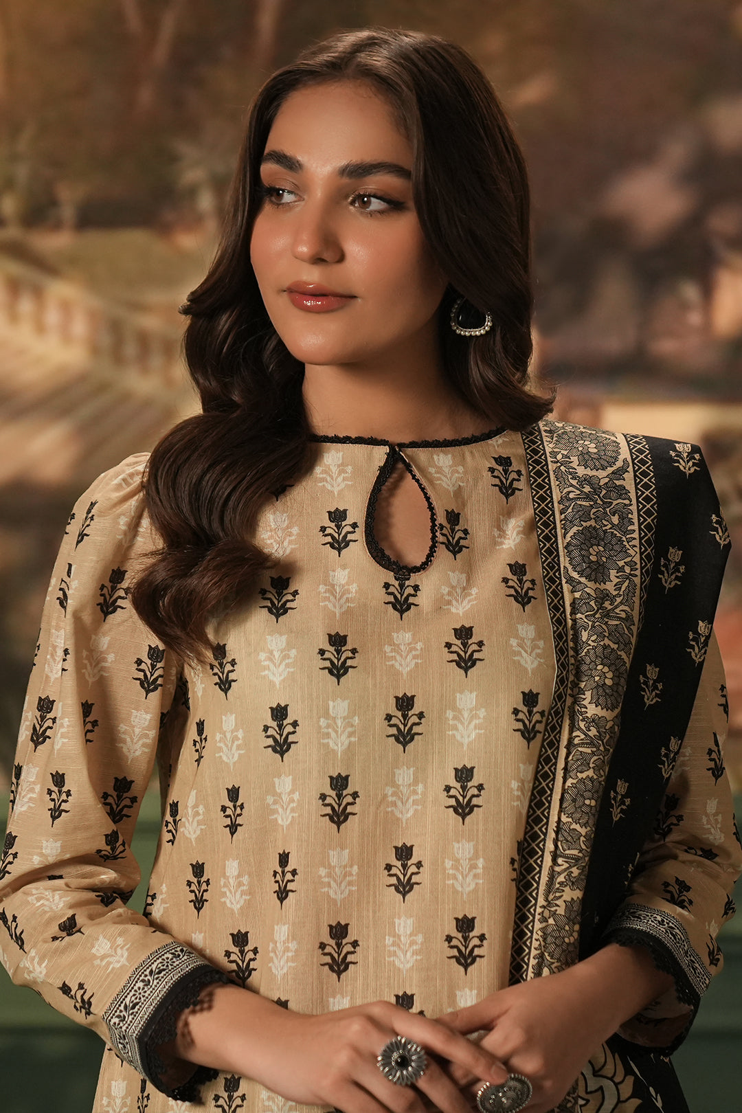 Zellbury | Unstitched 3 Piece Khaddar | Shirt Shalwar Dupatta - 0473 - House Of Hania