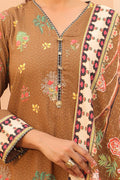 Zellbury | Unstitched 3 Piece Khaddar | Shirt Shalwar Dupatta - 0829 - House Of Hania
