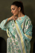 Zellbury | Unstitched 3 Piece Khaddar | Shirt Shalwar Shawl - 0198 - House Of Hania