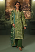 Zellbury | Unstitched 3 Piece Khaddar | Shirt Shalwar Shawl - 0384 - House Of Hania