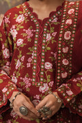 Zellbury | Unstitched 3 Piece Khaddar | Shirt Shalwar Shawl - 0389 - House Of Hania