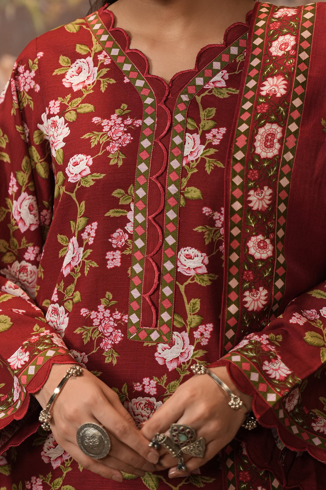 Zellbury | Unstitched 3 Piece Khaddar | Shirt Shalwar Shawl - 0389 - House Of Hania