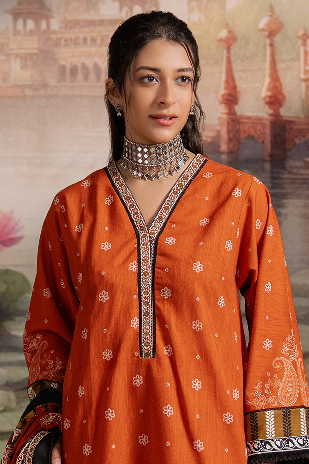 Zellbury | Unstitched 3 Piece Khaddar | Shirt Shalwar Shawl - 0391 - House Of Hania