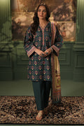 Zellbury | Unstitched 3 Piece Khaddar | Shirt Shalwar Shawl - 0459 - House Of Hania