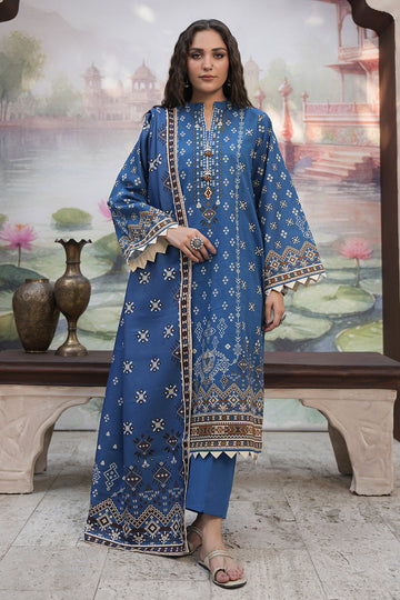 Zellbury | Unstitched 3 Piece Khaddar | Shirt Shalwar Shawl - 0466 - House Of Hania