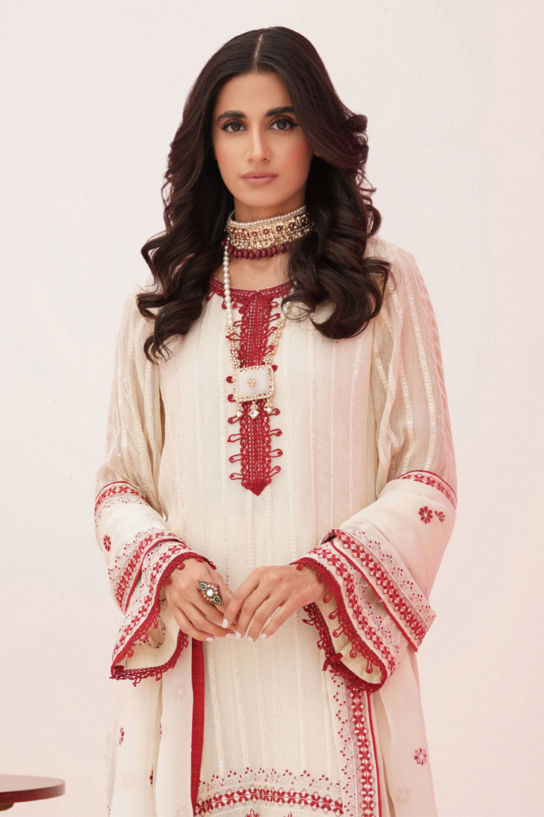 Zellbury | Unstitched 3 Piece Khaddi | Embroidered Shirt Shalwar Dupatta - 0363 - House Of Hania