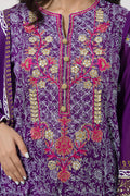 Zellbury | Unstitched 3 Piece Lawn | Embroidered Shirt Shalwar Dupatta - 0196 - House Of Hania