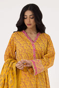 Zellbury | Unstitched 3 Piece Lawn | Embroidered Shirt Shalwar Dupatta - 0199 - House Of Hania