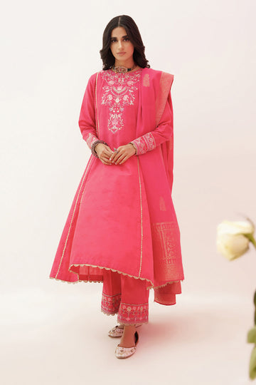 Zellbury | Unstitched 3 Piece Lawn | Embroidered Shirt Shalwar Dupatta - 0351 - House Of Hania