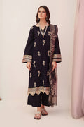 Zellbury | Unstitched 3 Piece Lawn | Embroidered Shirt Shalwar Dupatta - 0355 - House Of Hania
