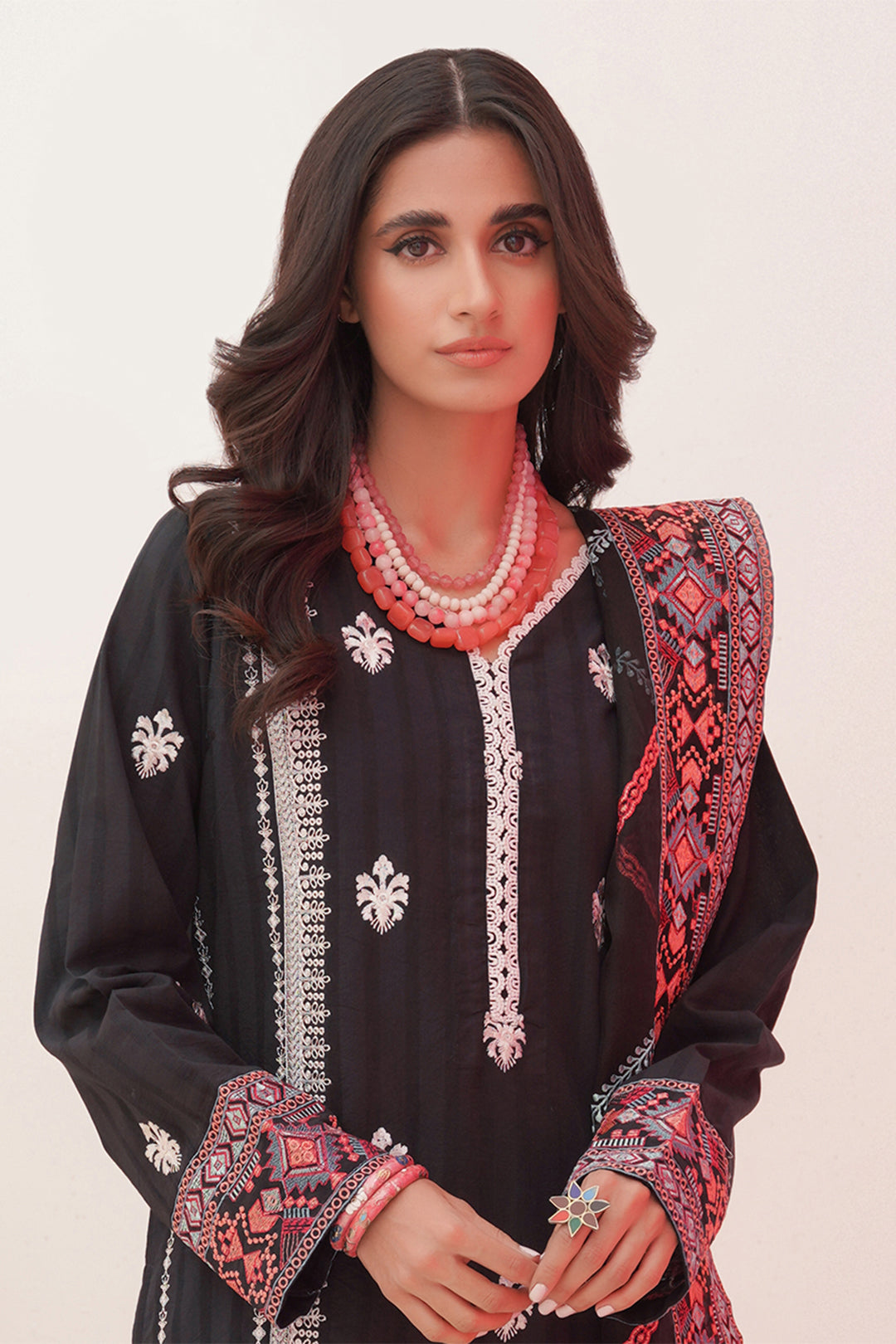 Zellbury | Unstitched 3 Piece Lawn | Embroidered Shirt Shalwar Dupatta - 0360 - House Of Hania