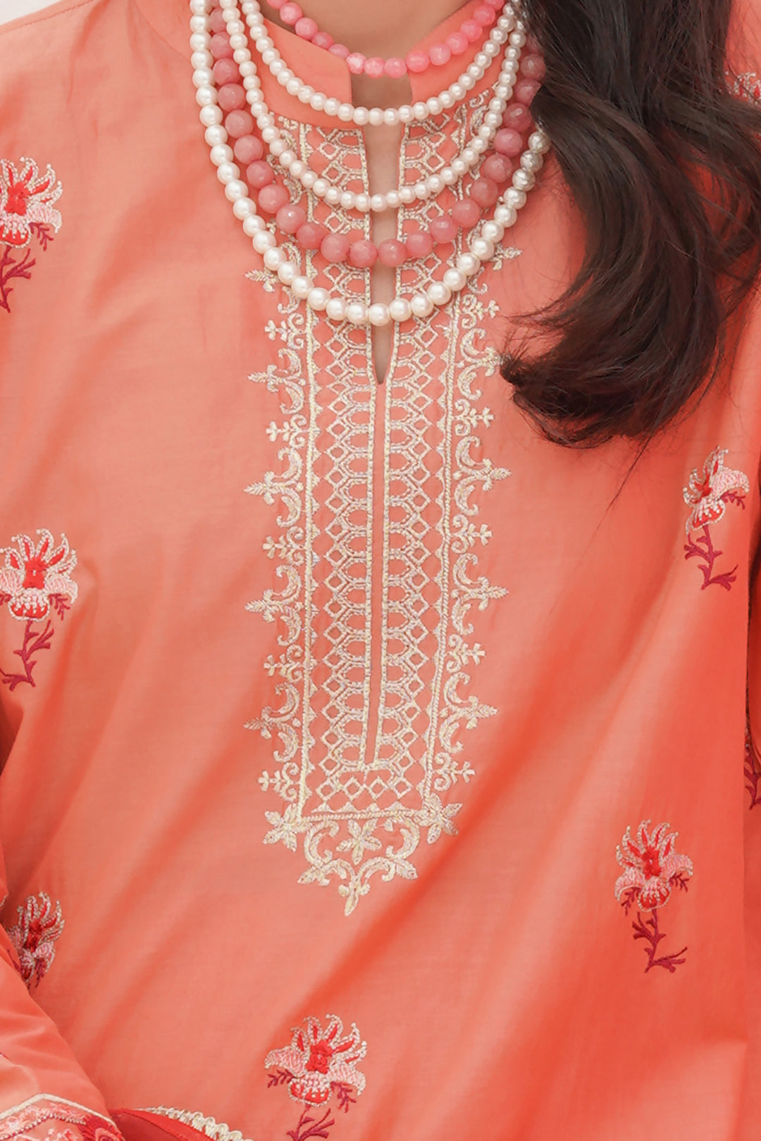 Zellbury | Unstitched 3 Piece Lawn | Embroidered Shirt Shalwar Dupatta - 0365 - House Of Hania