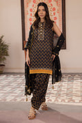 Zellbury | Unstitched 3 Piece Lawn | Embroidered Shirt Shalwar Dupatta - 1107 - House Of Hania