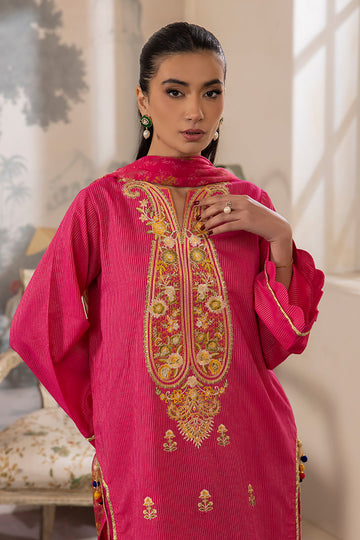 Zellbury | Unstitched 3 Piece Lawn | Embroidered Shirt Shalwar Dupatta - 1116 - House Of Hania