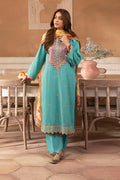 Zellbury | Unstitched 3 Piece Lawn | Embroidered Shirt Shalwar Dupatta - 1146 - House Of Hania