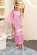 Zellbury | Unstitched 3 Piece Lawn | Embroidered Shirt Shalwar Dupatta - 1260 - House Of Hania