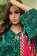 Zellbury | Unstitched 3 Piece Lawn | Embroidered Shirt Shalwar Dupatta - 1264 - House Of Hania